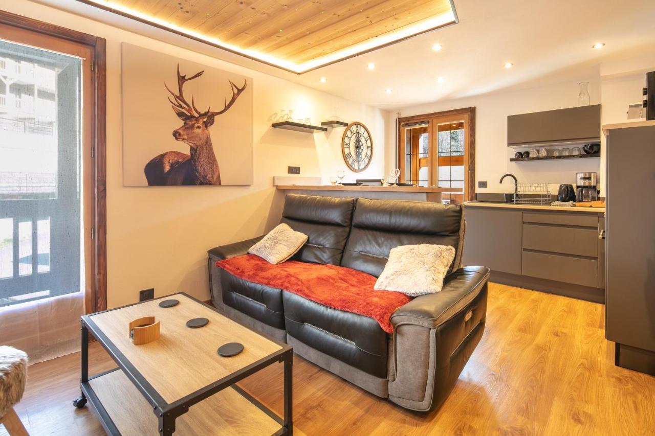 Le Cerf Des Alpages - Appt Cosy Pour 2 Lägenhet La Giettaz Exteriör bild