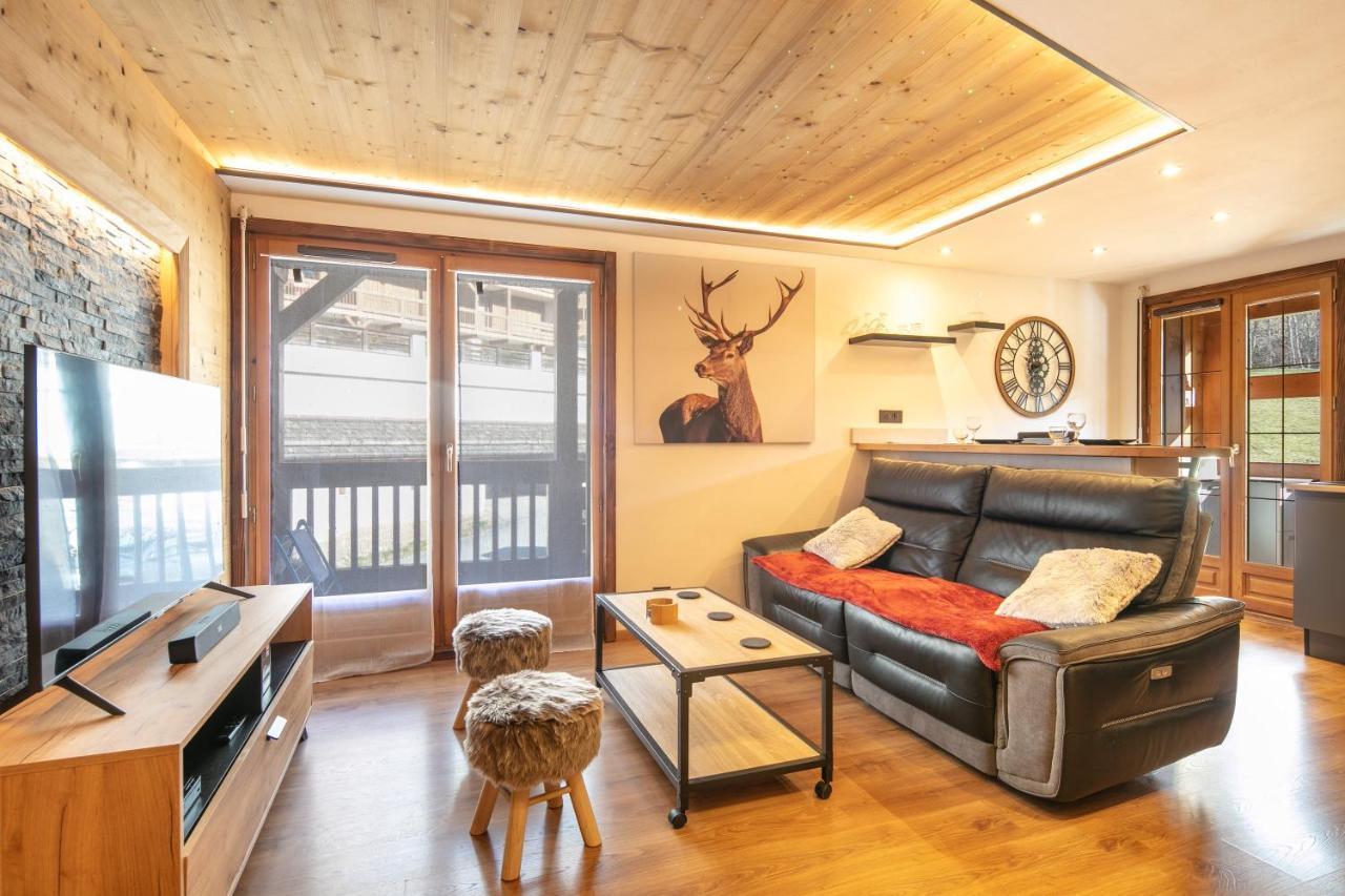 Le Cerf Des Alpages - Appt Cosy Pour 2 Lägenhet La Giettaz Exteriör bild